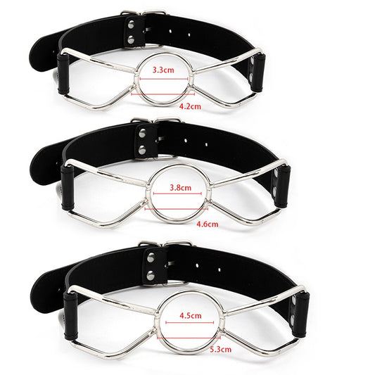 Leather Hollow Mouth Gags - image 1
