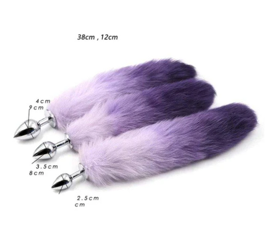 Unique Purple Fox Tail Butt Plug - image 1