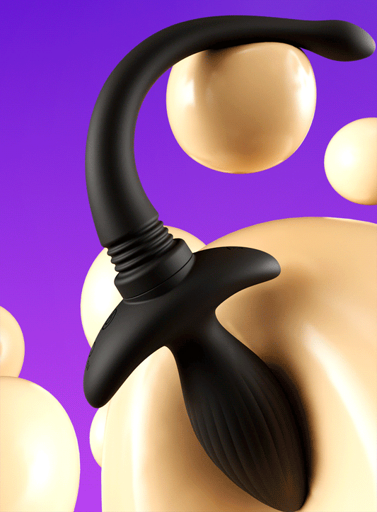 Unique Design Silicone Vibrating Tail Butt Plug with Remote - image 1