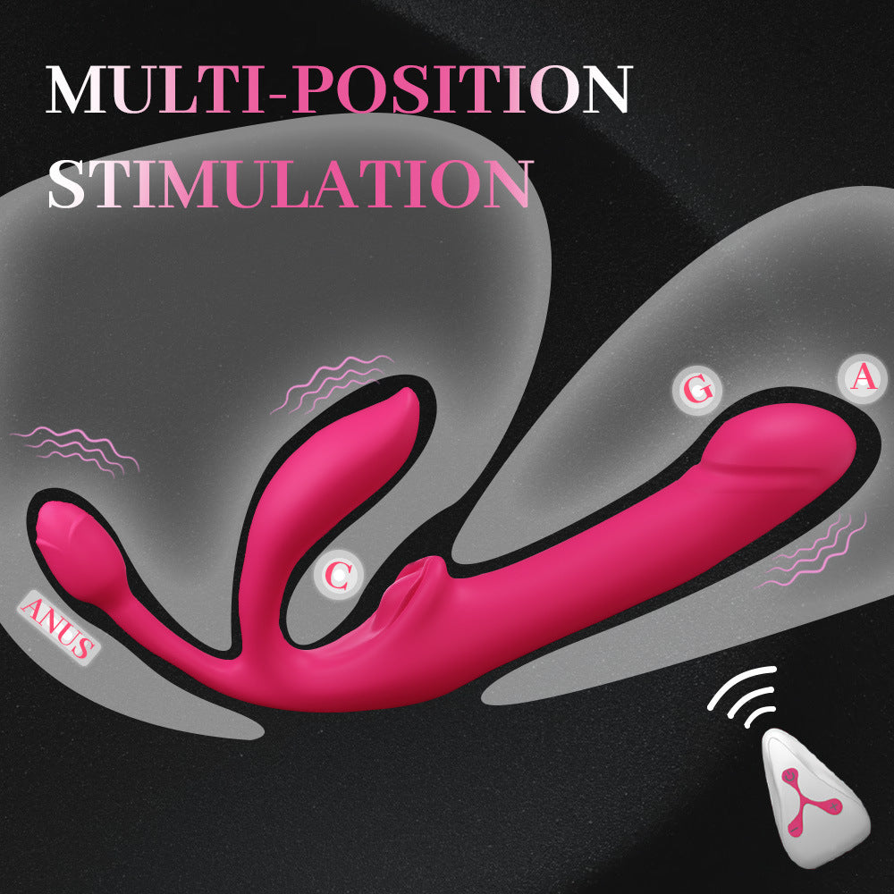 4 Vibration Parts Thrusting Rose Vibrator For Women with Remote - image 7