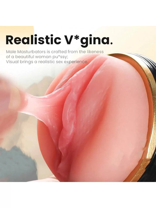 Male MasturbationSucking Airplane Cup With Textured Vaginal Inserter - image 0
