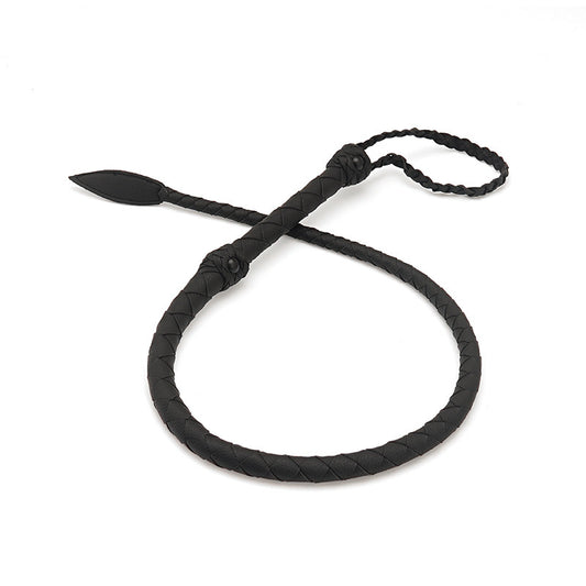 Snakeskin Riding Crop - Black - image 1