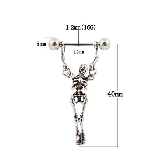 Skeleton Nipple Ring - image 1