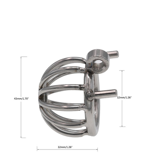 Stainless Steel Male Chastity Cage with Secure Lock - image 0