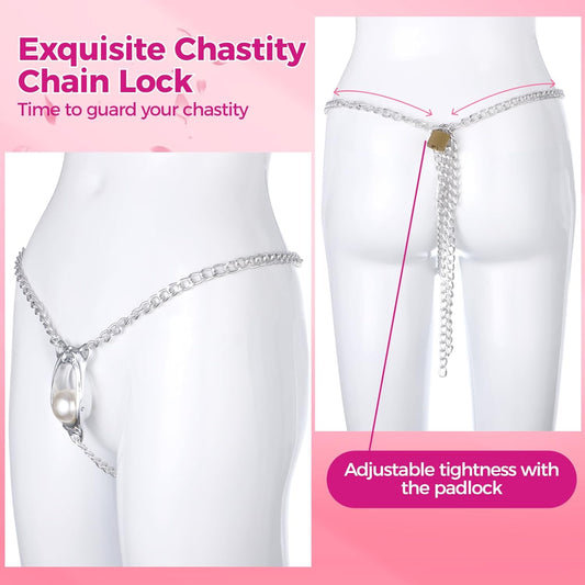 Female Chastity Devices with Metal Lock - image 1