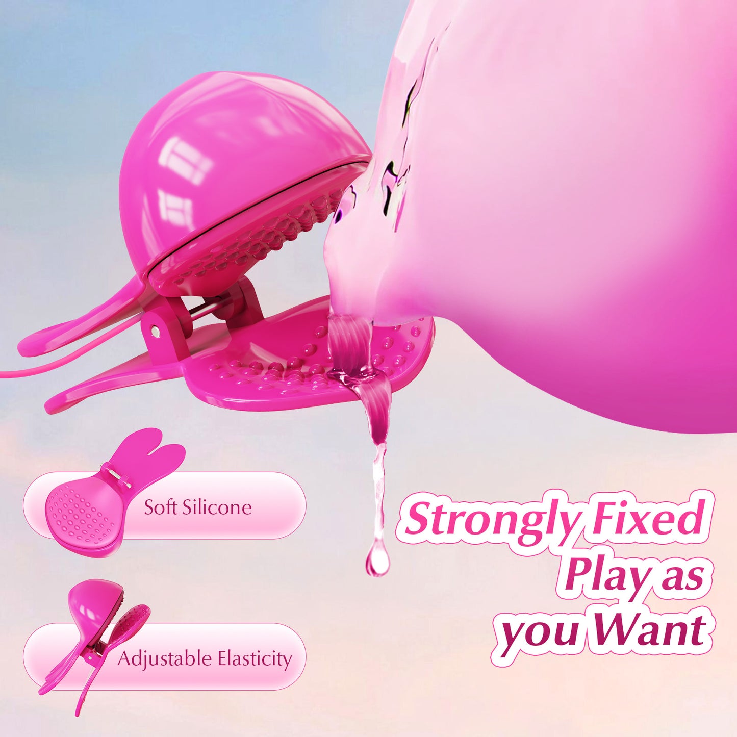 FluffyPulse Bunny – Hanging Rabbit Nipple Vibrator - image 6