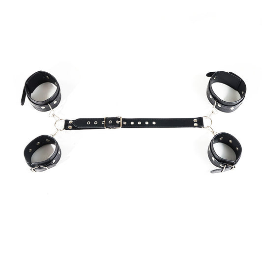 Sex Bondage Hands Arms Cuffs BDSM Restraints Set - Black - image 1