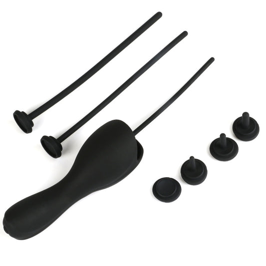 Stimulation Massager Men Sex Toy Urethral Sounds Dilator with 6 pcs Separable Plug - image 1