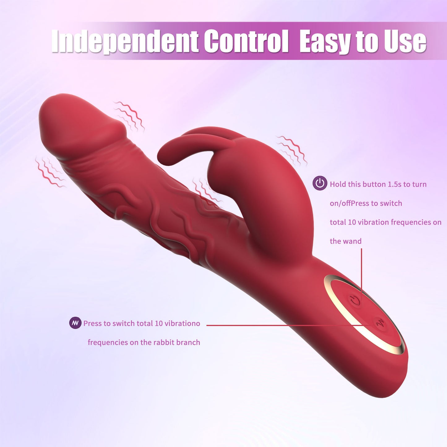 10-Mode Silicone Dual-Stimulation Rabbit Vibrator - image 13