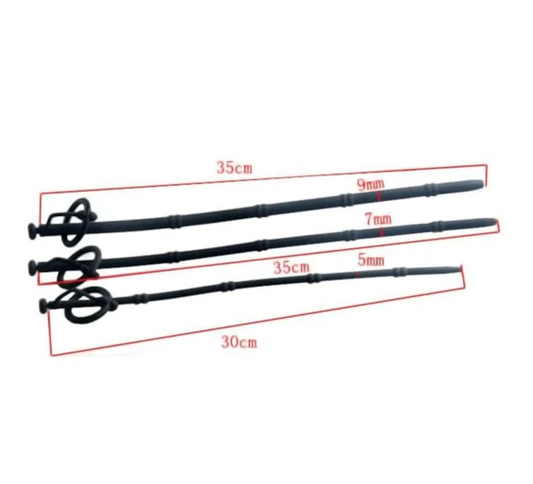 Man-creampie Maker Beaded Silicone Urethral Sounds - image 1