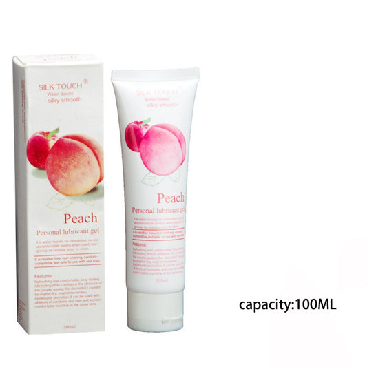 Silk Touch Flavored Lube Vagina Anal Lubricant (25ml, 50ml, 100ml, 200ml) - Peach - 100ml - image 1