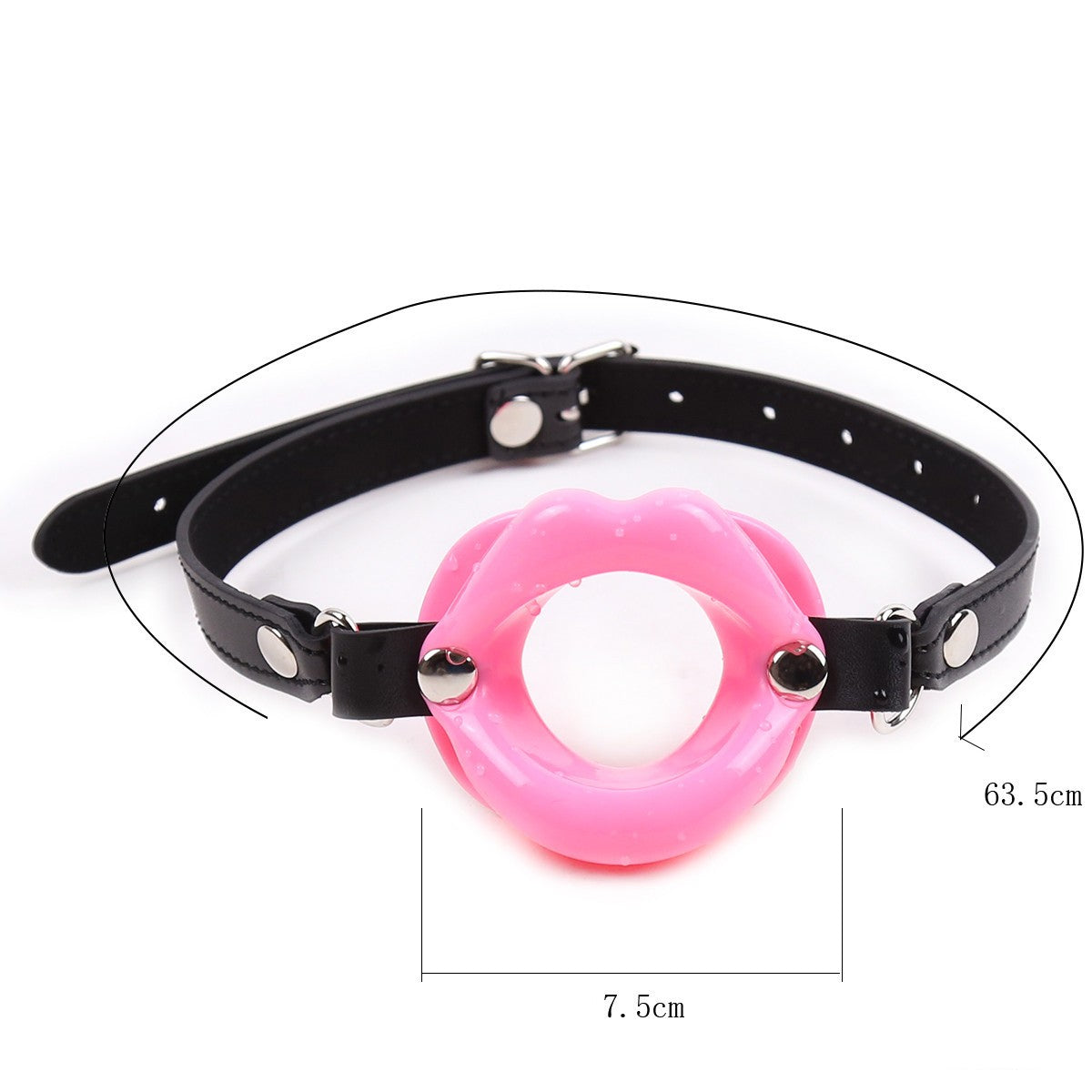 Oral Mouth Gag-Lip Shape BDSM Sex Toy - Pink - image 6