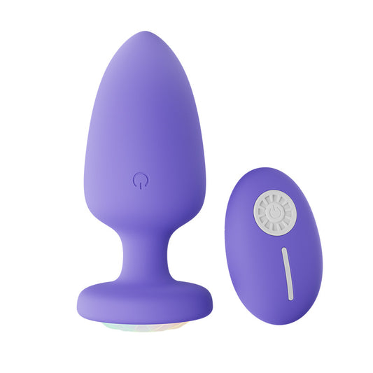 Purple Light Up Remote Vibrating Butt Plug - image 1