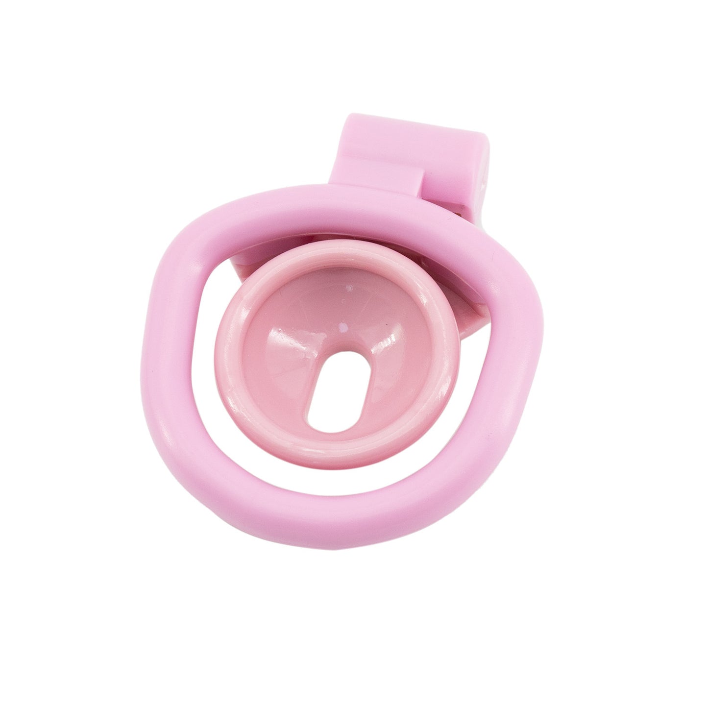 Pink Sissy Chastity Cage with 4 Rings - image 5