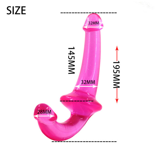 Double Wow Strapless Strap-On Dildo - image 0