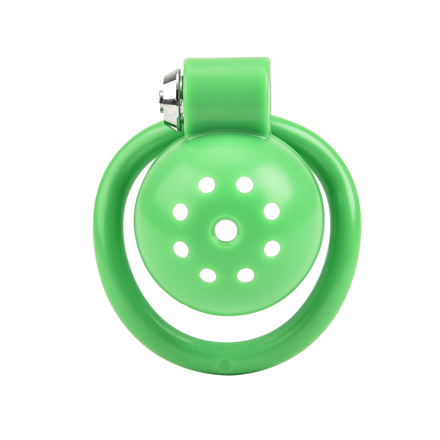 Flat Chastity Cage (Green) - Small Hole - image 11