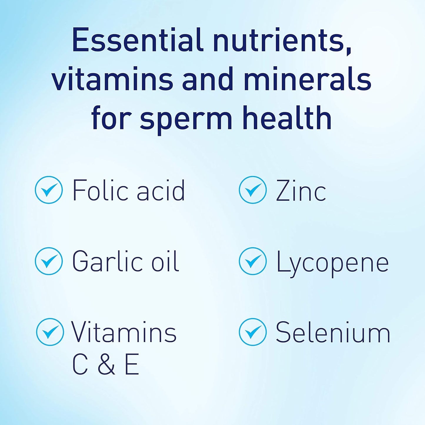 Sperm Health Support 90 CAPS: combination of vitamins - image 6