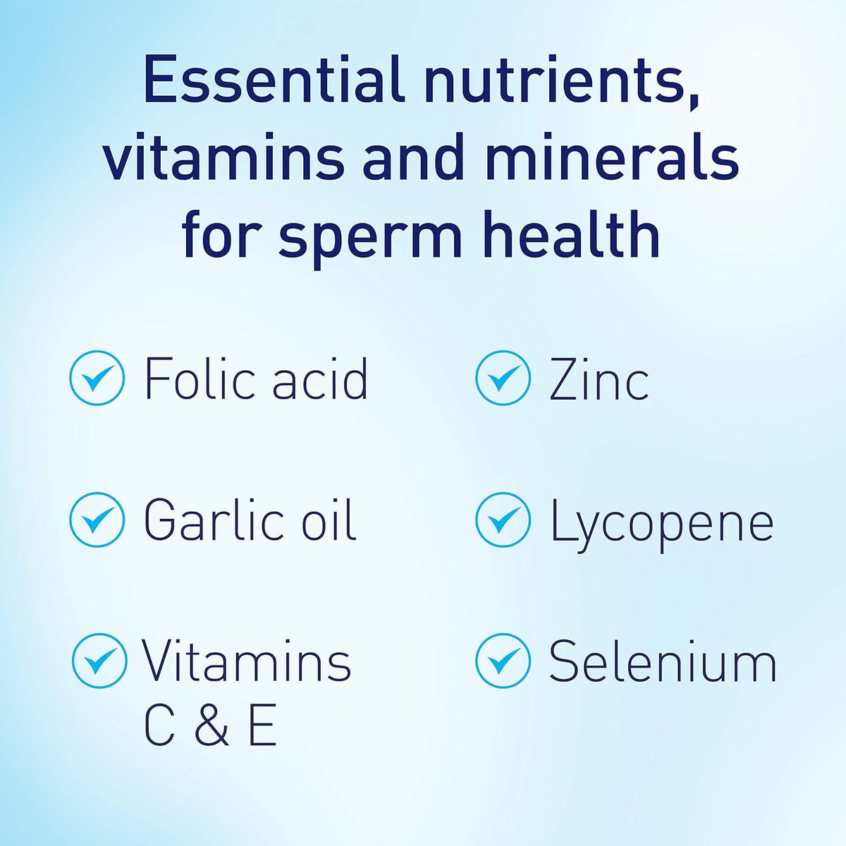 Sperm Health Support 90 CAPS: combination of vitamins - image 6