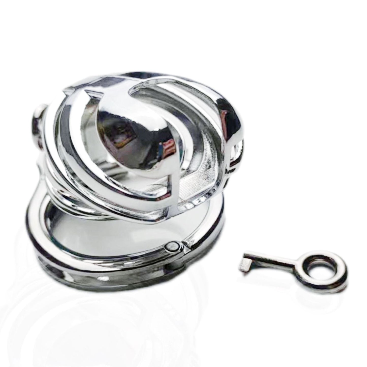 Slave Restraint Trainer Chastity Cage with Adjustable Ring - image 3