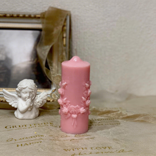 Lily Of The Valley Scented Pillar Candle - image 1