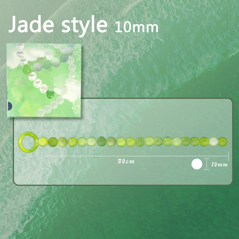 Pearl & Jade Beads Urethral Sound - 10mm - Jade - image 12