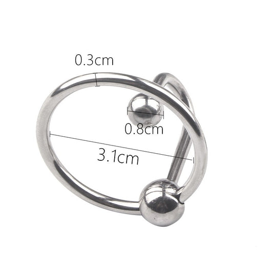Sperm Stopper with Frenum Ball Penis Plug - 3.1cm - image 1