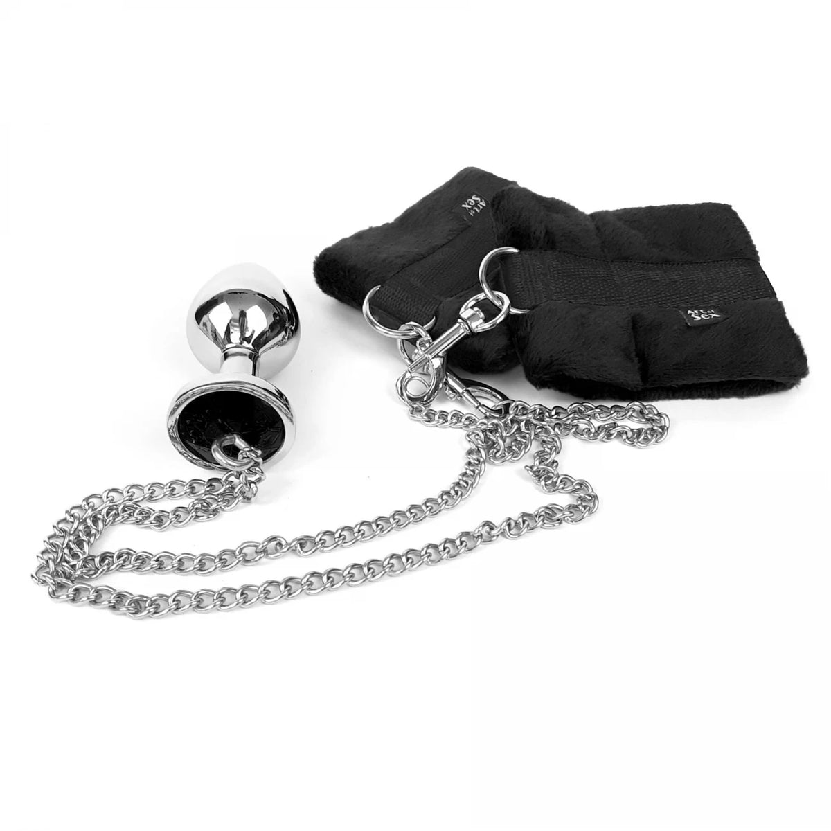 Art Of Sex Handcuffs With Metal Anal Plug - image 2