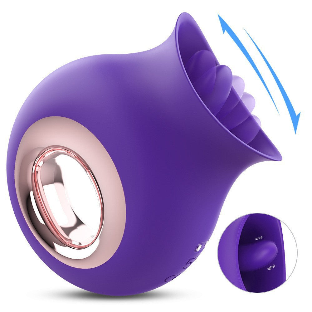 Pussy Fit Tongue Licking Clitoris Vibrator - Purple - image 5