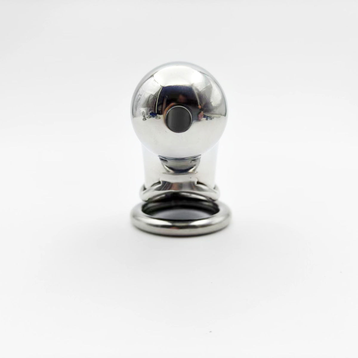 Stainless Steel Long Cylindrical Chastity Cage - image 4