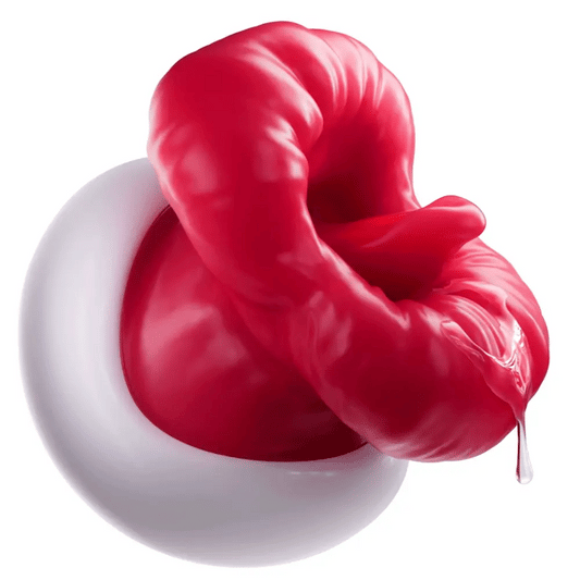 Clitoral Stimulator 8 Vibratiing & Licking Modes Nipple Toys - Red - image 0