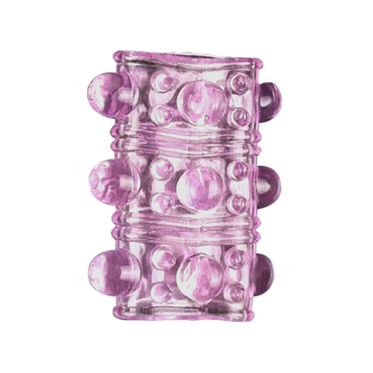 Silicone Cock Sleeve Penis Ring - Pink - image 1