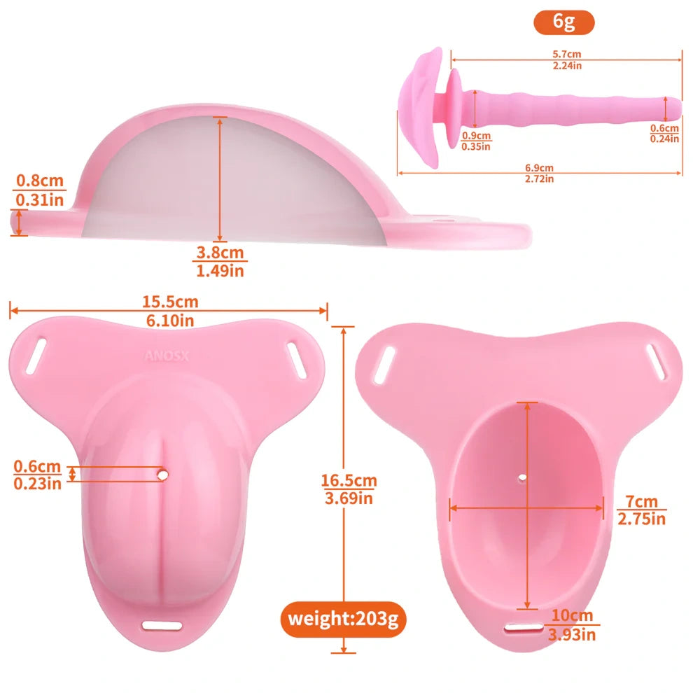 Silicone Feminine Panty with Removable Pussy Catheter - image 11