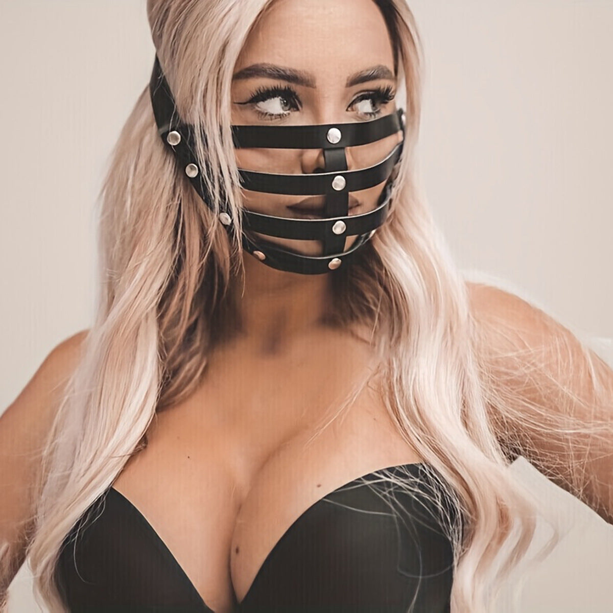 BDSM Leather Mask - image 5