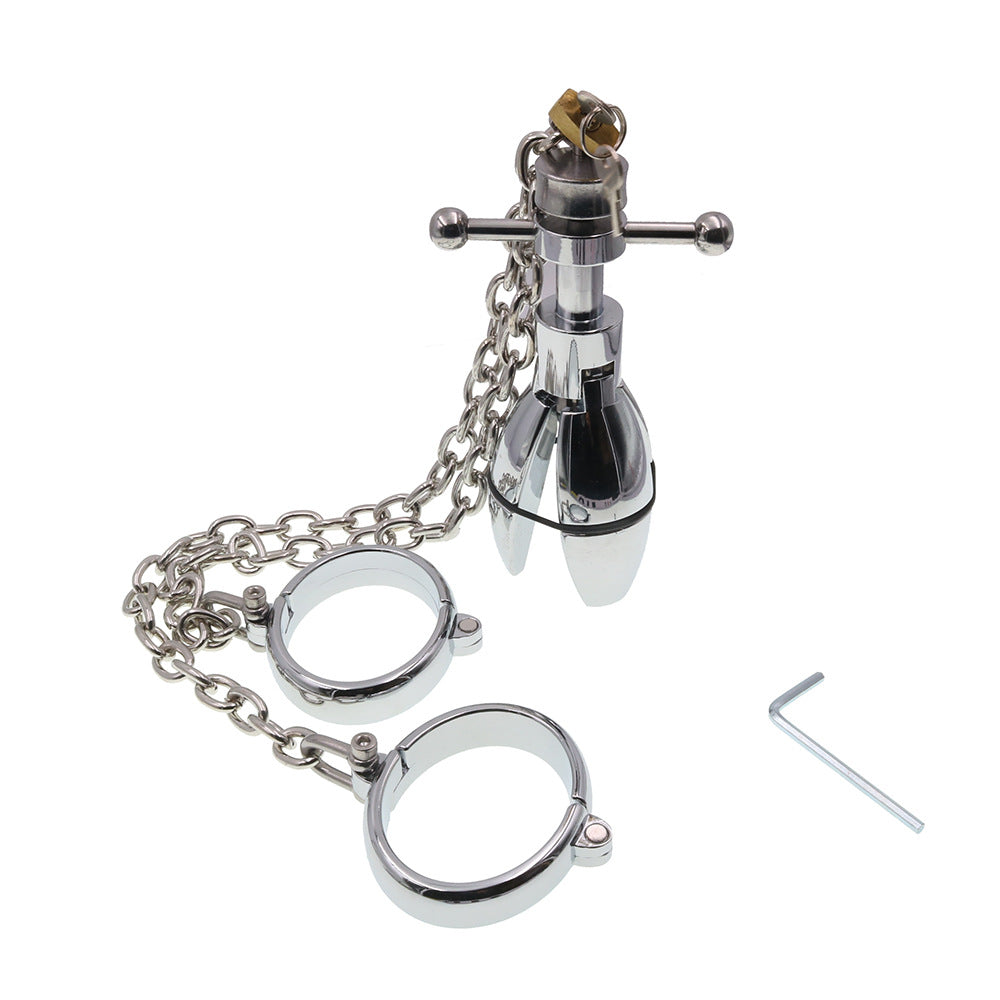 BDSM Gear Handcuffs with Butt Plug Anal Dilator - image 4