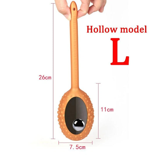 Anal Plug With Rolling Ball - L-Golden - image 0