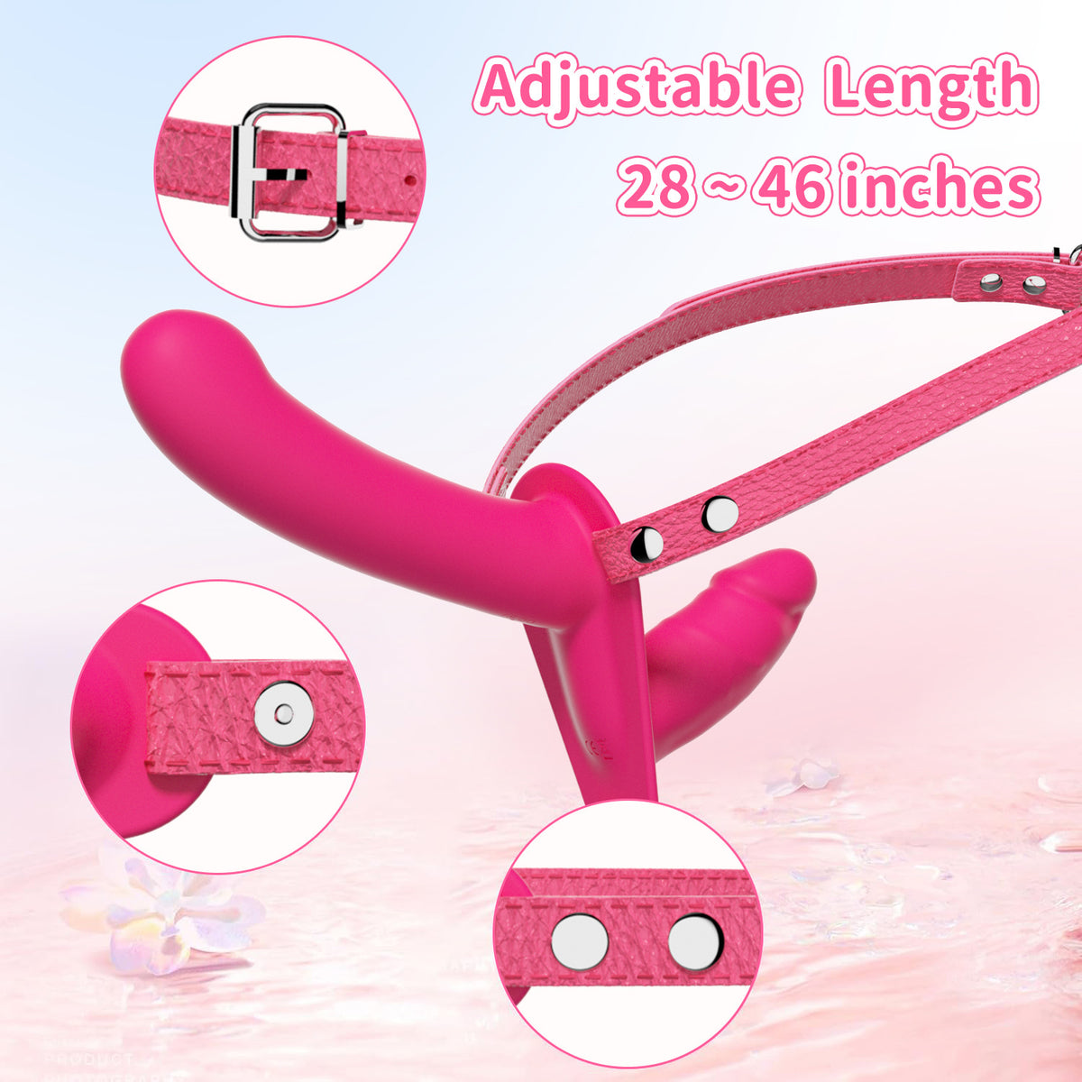 Rechargeable Ultimate Lesbian Strapon Double Dildo - image 10