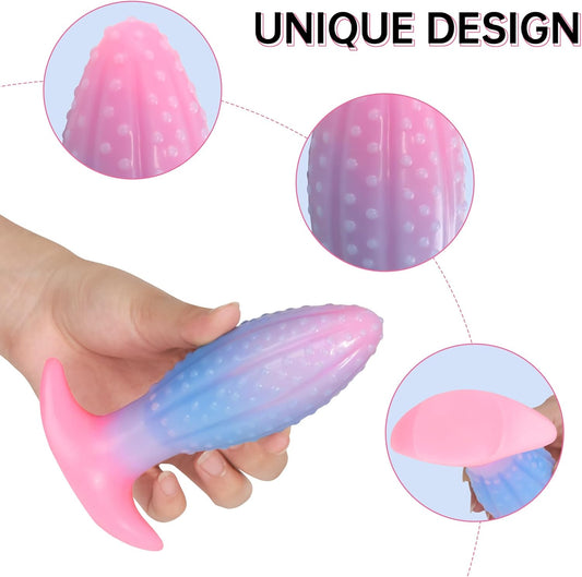 Glowing Oval Beads Anal Plug - image 1