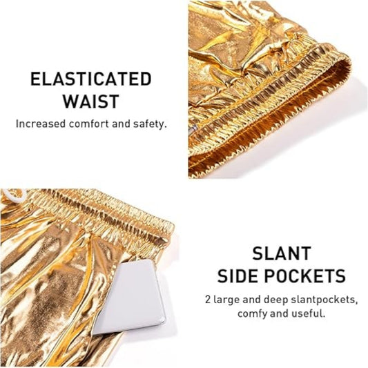 Mens Sexy Shorts Metallic Shiny Short Pants - image 1