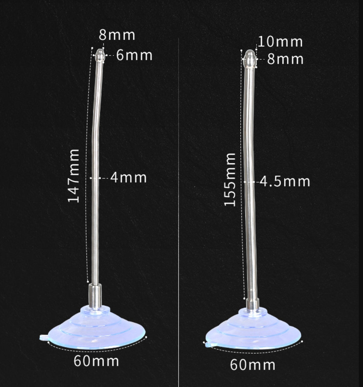 Urethral Sound with Suction Cup Base - 8mm - image 8