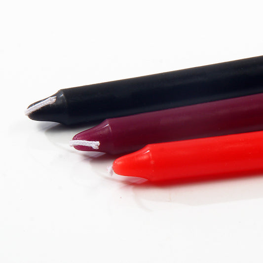 Fetish SM Drip Candles 3 pcs set - Black Red Purple - image 2