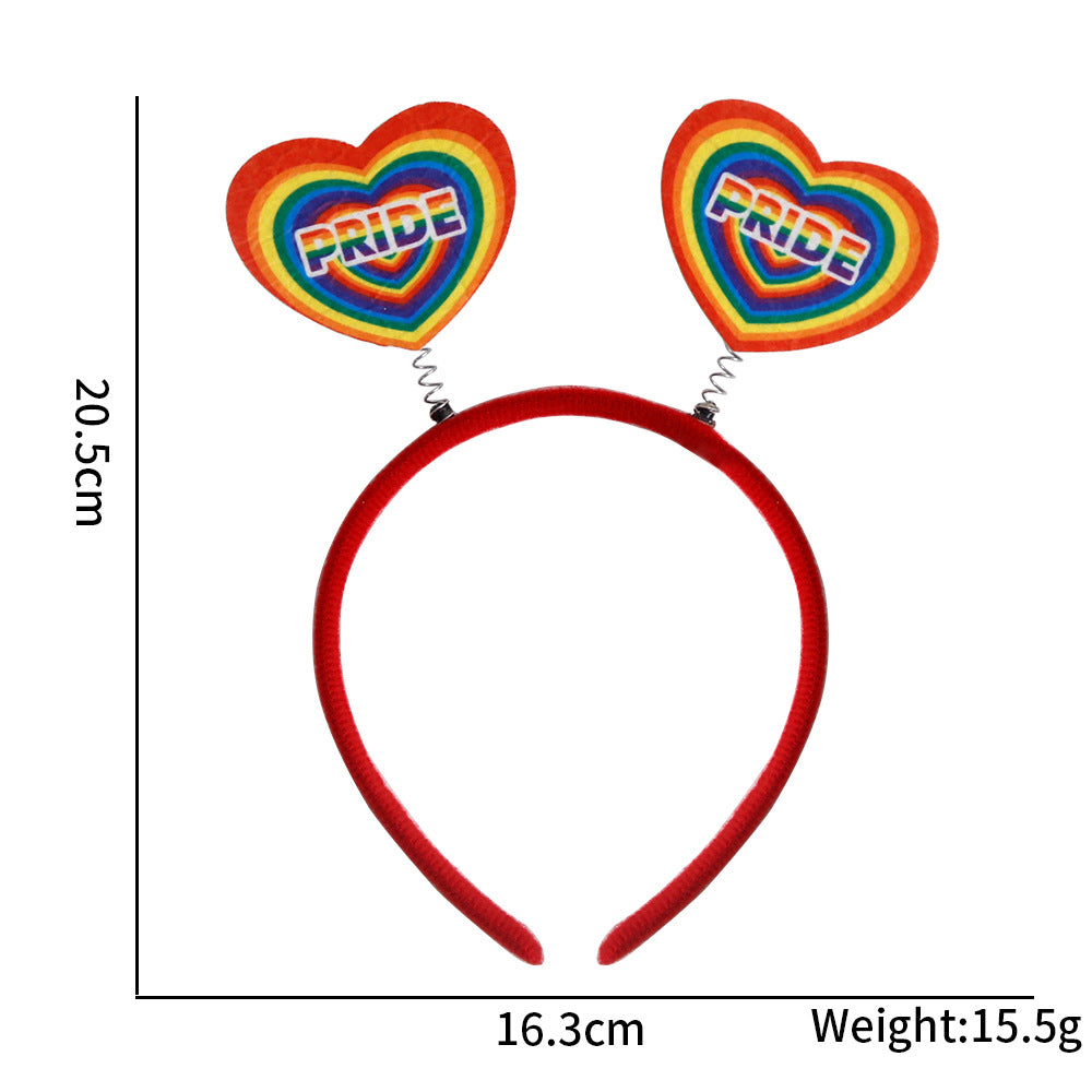 LGBT Headband Pride Month Accessory Rainbow Headband