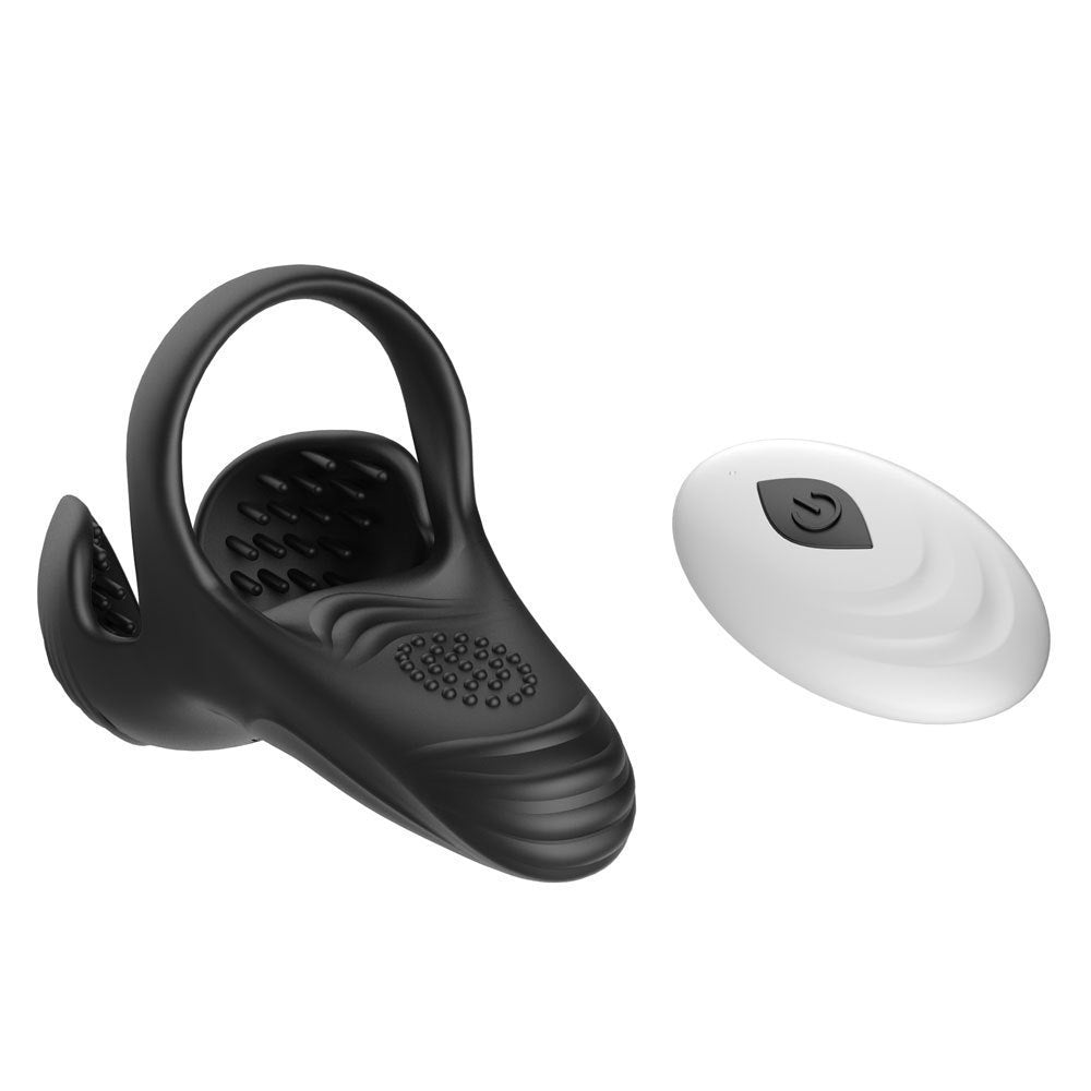 Vibrating Ejaculation Delay Cock Ring Sleeve - Remote Control Version - image 7