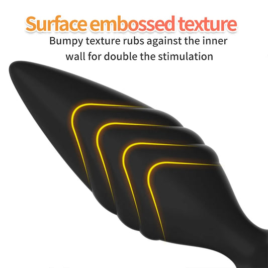 Electro-Stimulating Patterned Butt Plug - image 1
