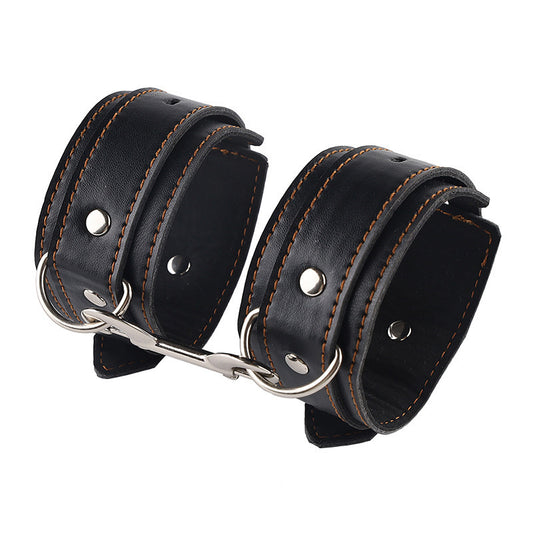 Sex Backhand Back Gag With Anal Hooks SM Leather - image 1
