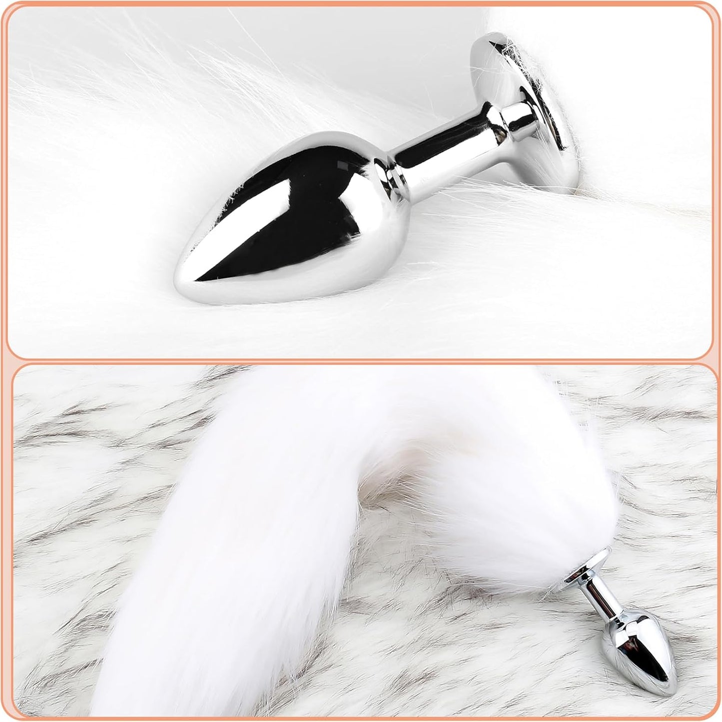 Luxe Fox Tail Stainless Steel Anal Plug - image 3