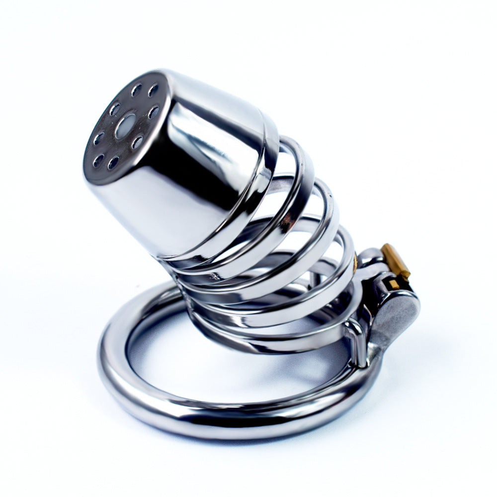 Stainless Steel Chastity Cage 40-50mm Ring - 50mm Circular Ring - image 4
