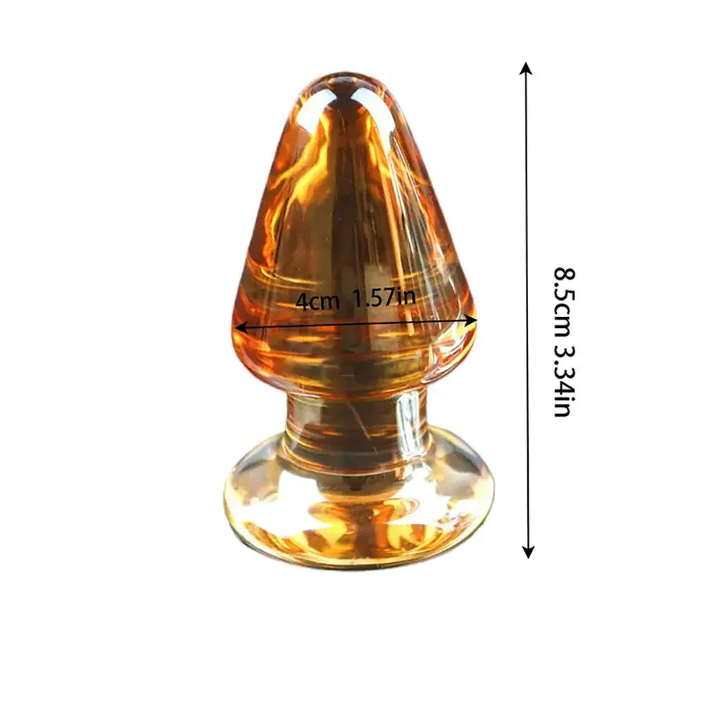 Smooth Glass Anal Plug - image 7