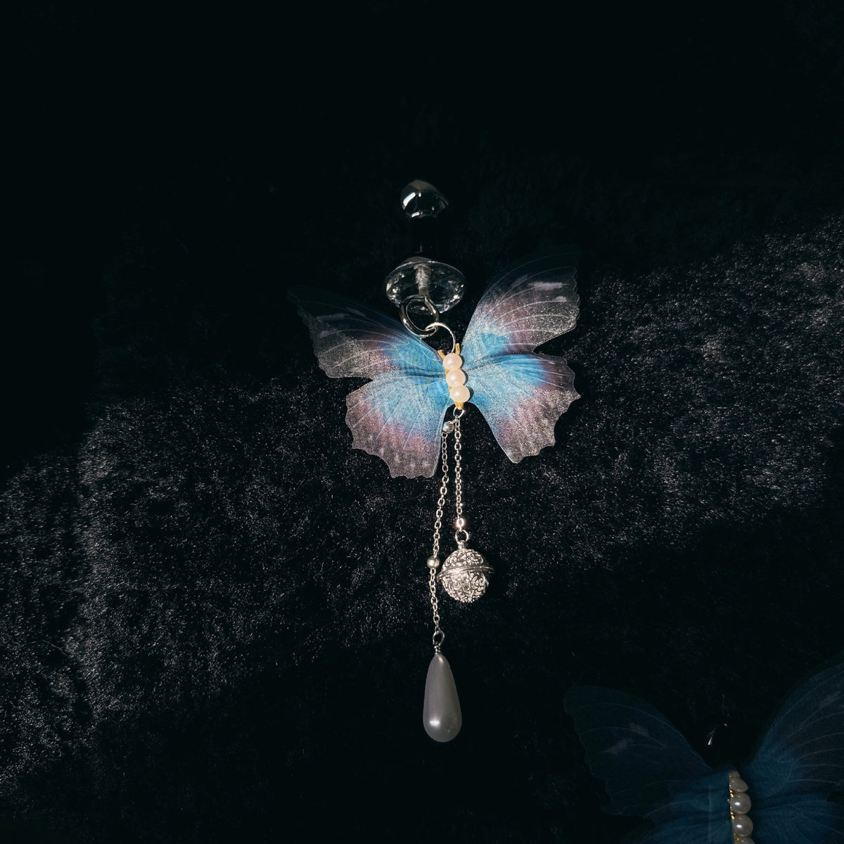 Wings & Whispers - Blue Butterfly Anal Plug (4.0 cm) - image 4