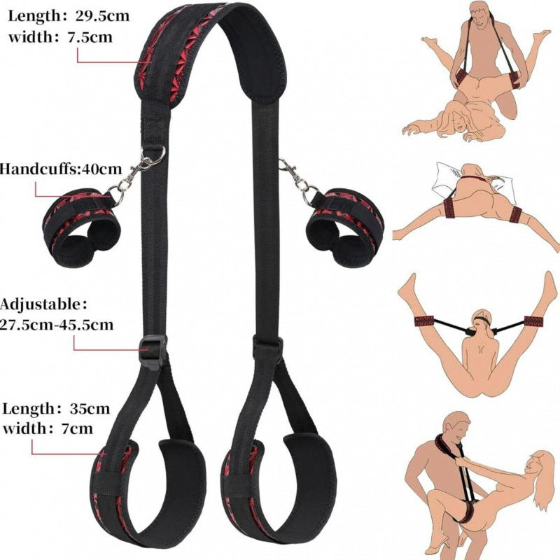 SM Female Forced Leg Splitter Bondage Spreader Bar - Color - image 0