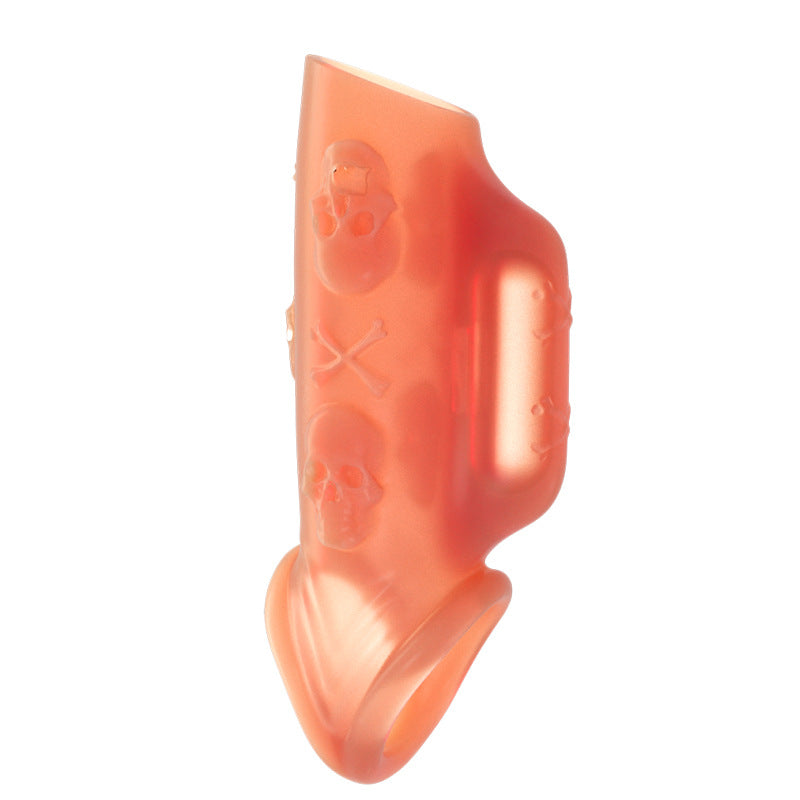 Double Pleasure Vibrating Penis Sleeve - Beige C - image 16